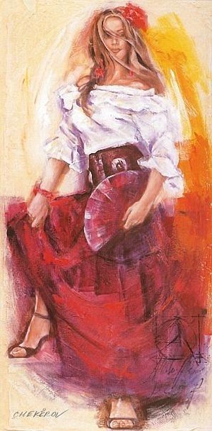 Рисует Таламбек Чекиров