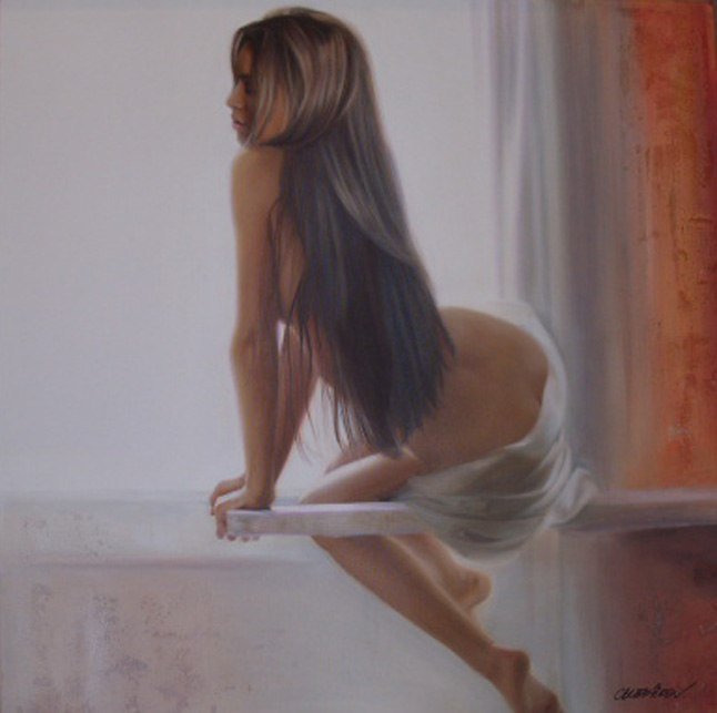 Рисует Таламбек Чекиров