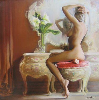 Рисует Таламбек Чекиров