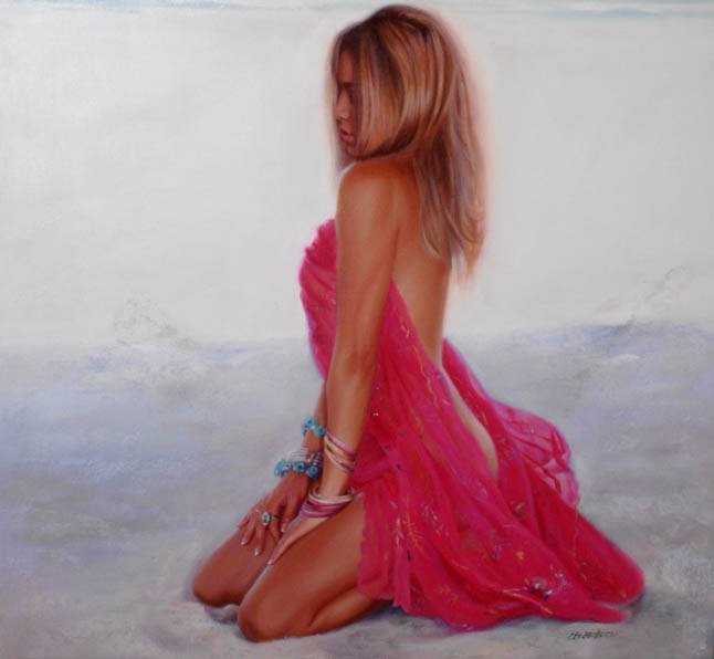 Рисует Таламбек Чекиров