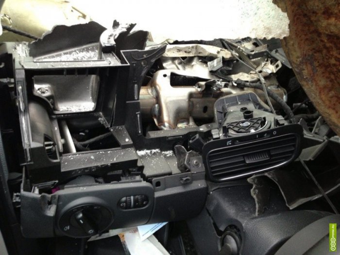 Люк прилетел, водитель в больнице