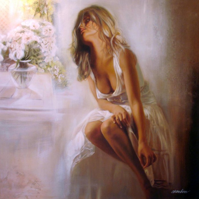 Рисует Таламбек Чекиров