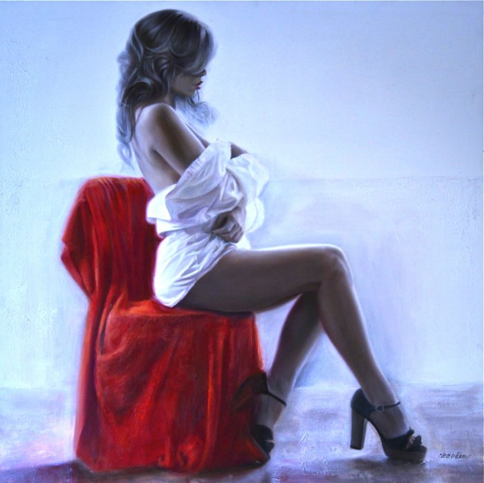 Рисует Таламбек Чекиров