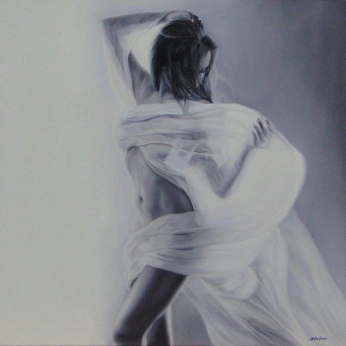 Рисует Таламбек Чекиров