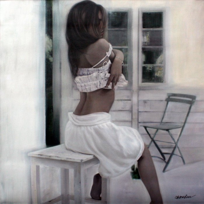 Рисует Таламбек Чекиров