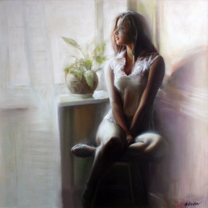 Рисует Таламбек Чекиров