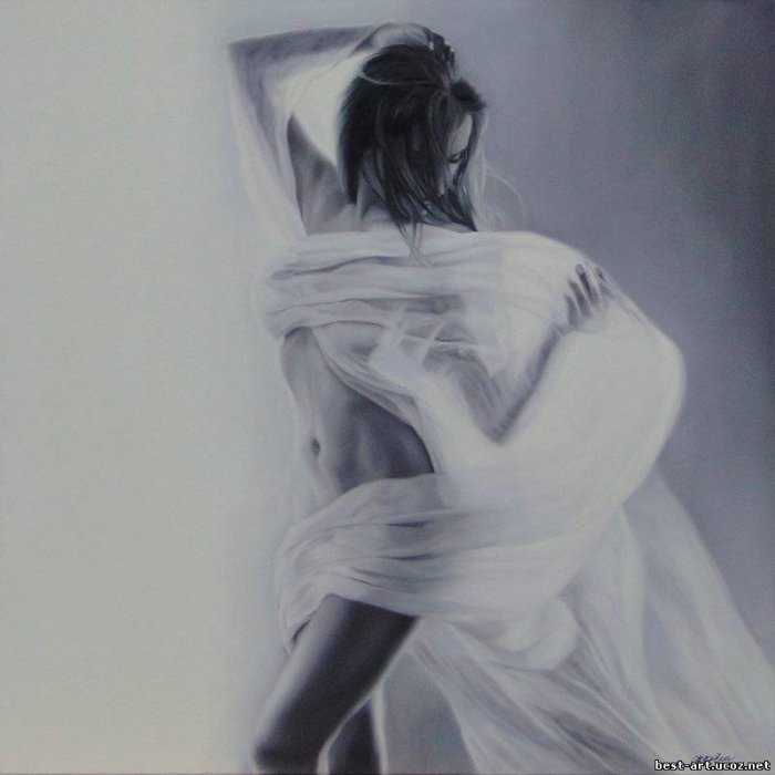 Рисует Таламбек Чекиров