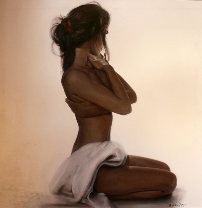 Рисует Таламбек Чекиров