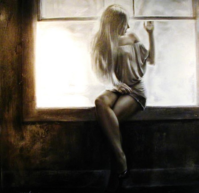 Рисует Таламбек Чекиров