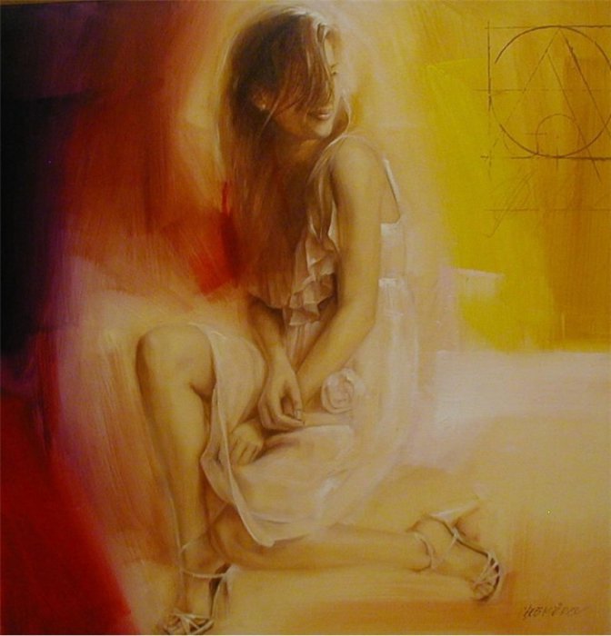 Рисует Таламбек Чекиров