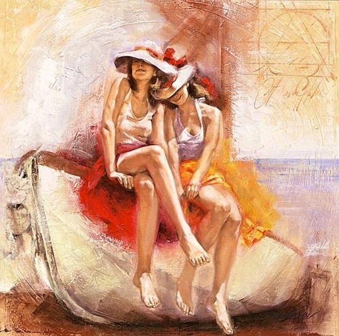 Рисует Таламбек Чекиров