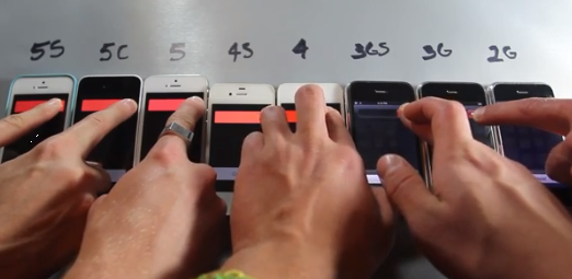 iPhone 5S vs 5C vs 5 vs 4S vs 4 vs 3Gs vs 3G vs 2G