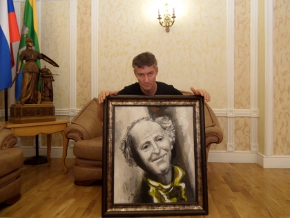 Мэр Ройзман повесил у себя в кабинете портрет поэта Бродского