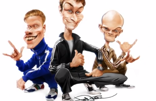 Крутой шарж, видео процесса