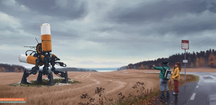 Artworks by Simon Stalenhag