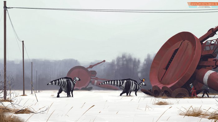 Artworks by Simon Stalenhag