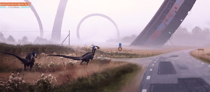 Artworks by Simon Stalenhag