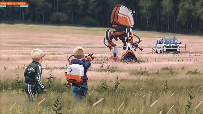 Artworks by Simon Stalenhag