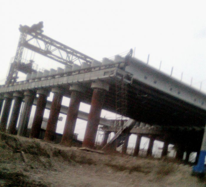 Падение железобетонной балки г. Красноярск