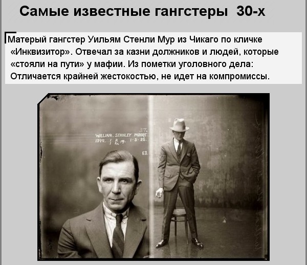 Самые известные гангстеры 30-х годов