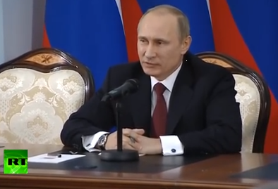 Владимир Путин: Акции в Киеве