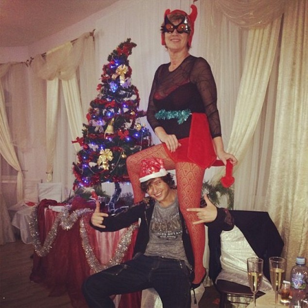 Прохор Шаляпин и его жена развлекаются