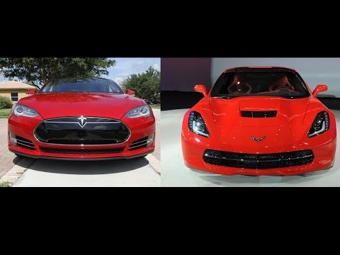 Дуэль: Tesla Model S P85 против Corvette Stingray Z51
