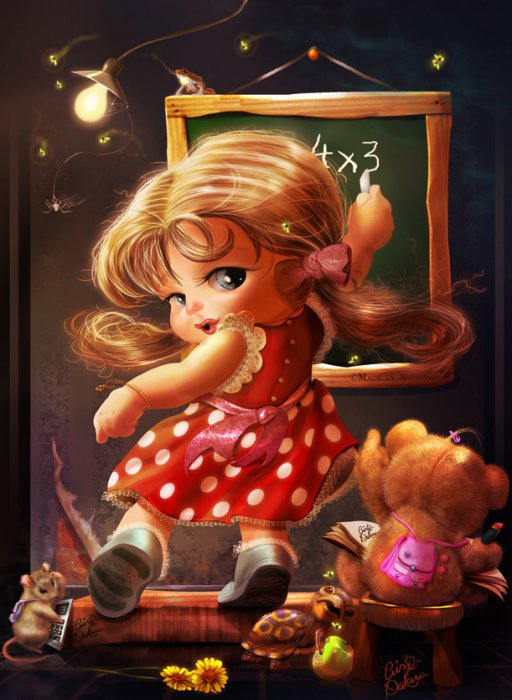 Рисует Cris De Lara