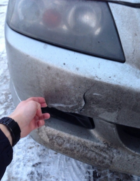 Сегодня утром подхожу к машине, а там..