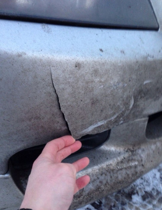 Сегодня утром подхожу к машине, а там..