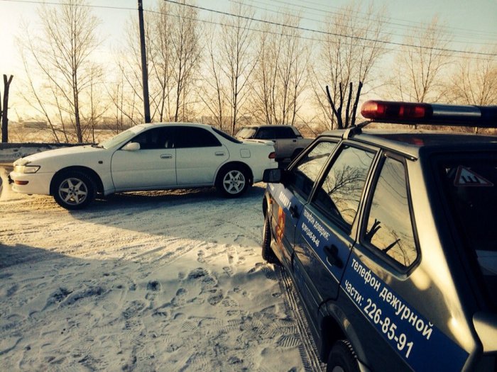 Красноярских нарушителей правил тонировки начали ловить в морозы