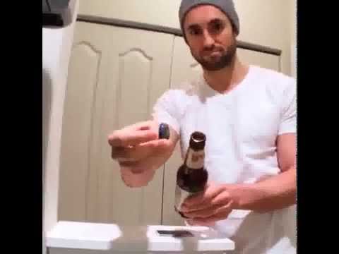 Простой способ открыть бутылку пива
