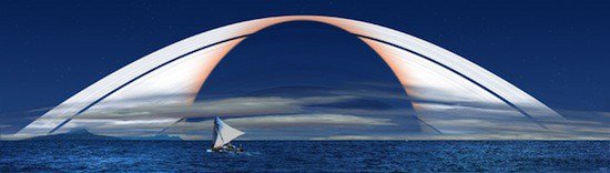 Как выглядела бы Земля, будь у неё такие же кольца, как у Сатурна