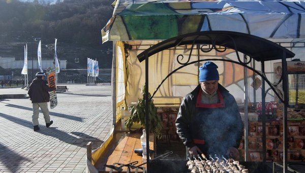 В течение Олимпийских игр в Сочи болельщики съели 34 тонны шашлыка