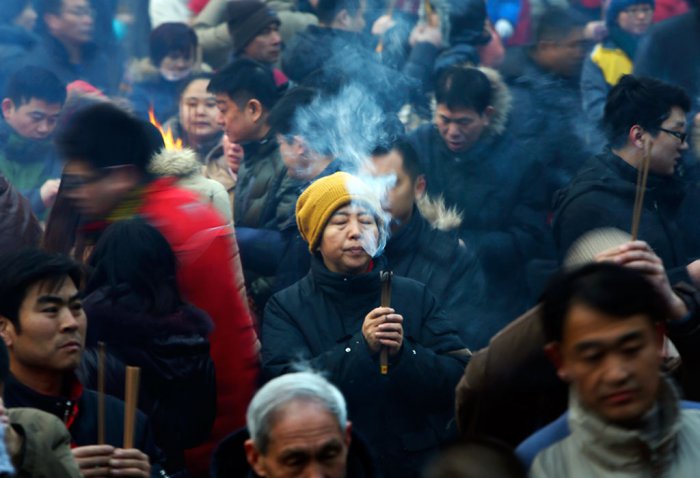 Азиатский восток встретил Новый год