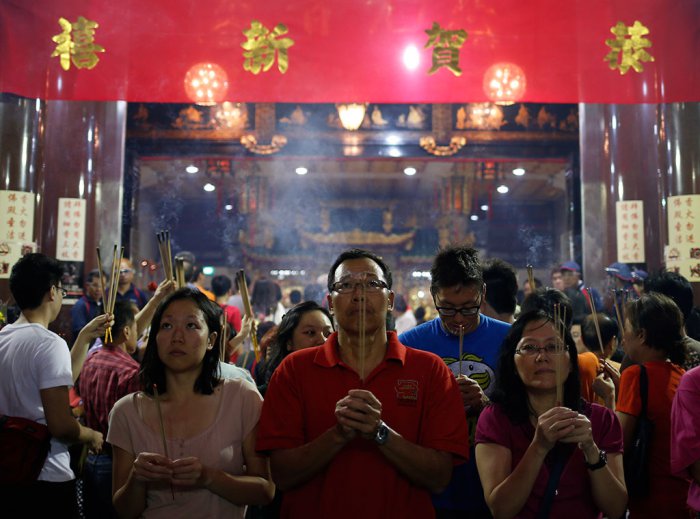 Азиатский восток встретил Новый год