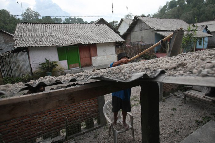 Извержения вулкана Келуд в Индонезии