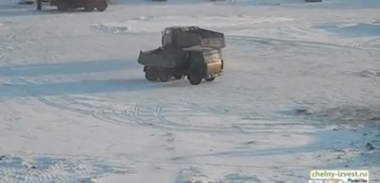 "Фигурное катание" на КАМАЗах