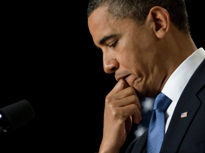 Рейтинг Обамы упал до рекордно низкого уровня