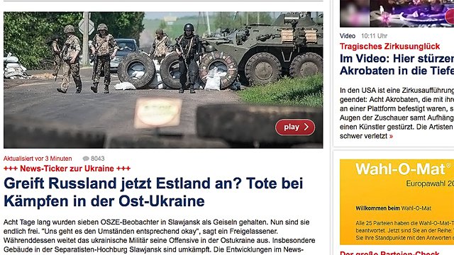 Немецкие СМИ пугают европейцев нападением России на Эстонию Немецкие СМИ пугают европейцев нападением России на Эстонию