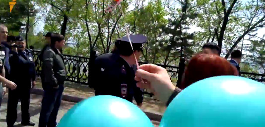 Хабаровск. Нападение на участников флэшмоба