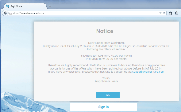 Закат и агония Rapidshare