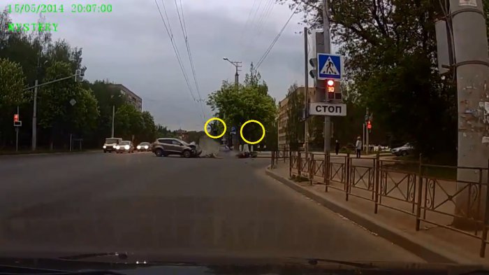 Жуткая авария с Мотоциклистом в Смоленске