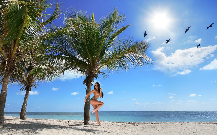 Обои на рабочий стол / Wallpack girl 129 (18+)