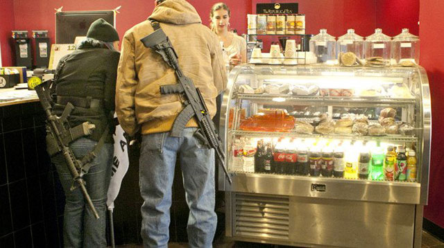 За открытое ношение За открытое ношение