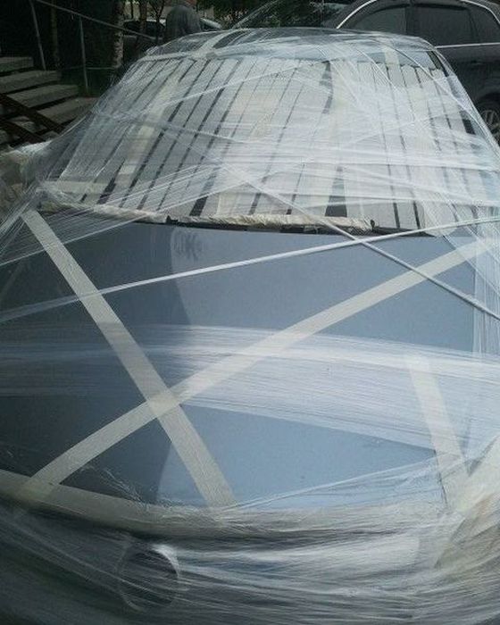 Защита авто на время отпуска (4 фото)