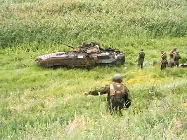 В украинском БМП, который незаконно пересёк границу с Россией, обнаружены запасы взрывчатки