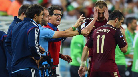 Сборная России выбыла из Чемпионата мира по футболу в Бразилии, сыграв со сборной Алжира вничью Сборная России выбыла из Чемпионата мира по футболу в Бразилии, сыграв со сборной Алжира вничью