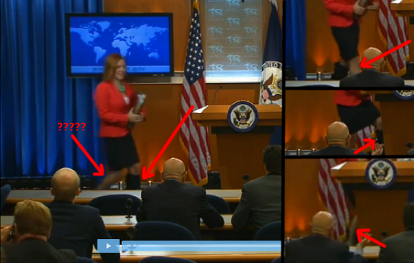 Представитель Госдепа Джен Псаки пришла на брифинг в одном сапоге Представитель Госдепа Джен Псаки пришла на брифинг в одном сапоге