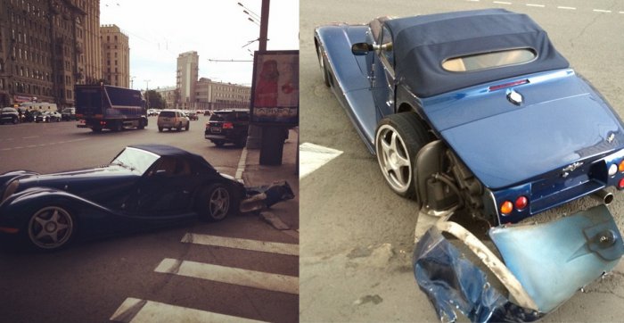 Гоша Куценко на своем спорткаре врезался в «Инфинити»